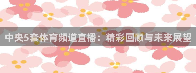 jrs直播低调看直播nba直播 龙门直播：中央5套体育频道直播：精彩回顾与未来展望