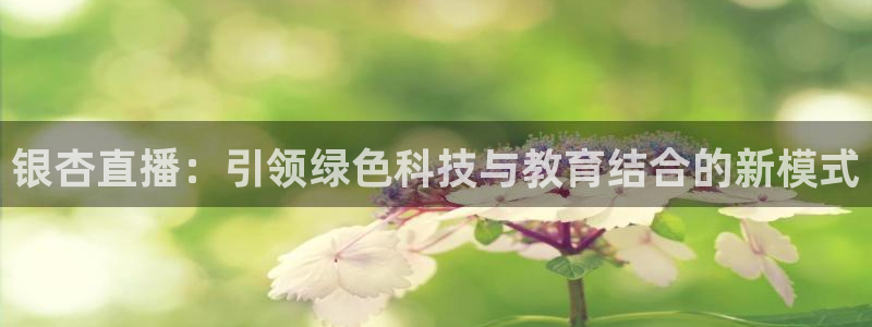 龙门体育直播：银杏直播：引领绿色科技与教育结合的新模式